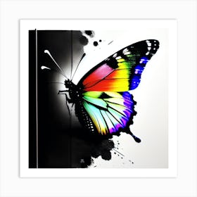 Rainbow Butterfly 4 Art Print