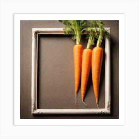 Carrots In A Frame 35 Art Print