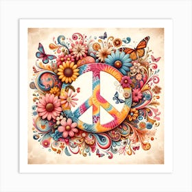 Peace Sign Art Print