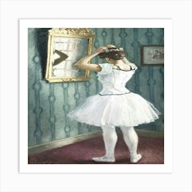 Ballerina In The Mirror Art Print