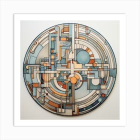 Abstract Geometric Painting Art Print