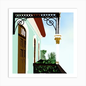 Malaysia, Georgetown, Old Town House Art Print