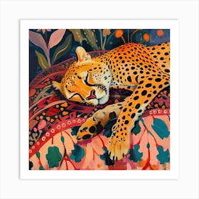 Fauve Cheetah Felipe Hora Art Print