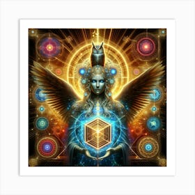 Angel Of The Cube Art Print