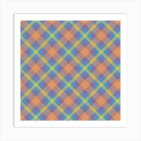 Plaid Fabric 130 Art Print