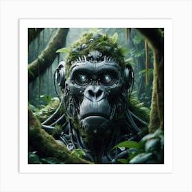 Ape In The Jungle Art Print