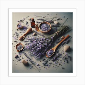 Lavender flowers 3 Art Print