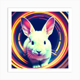 Follow the White Rabbit 1 Art Print