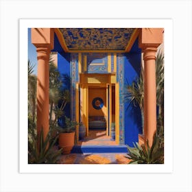 Entrance To A House In Morocco Art Print