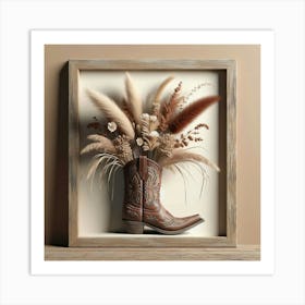 Cowboy Boots 1 Art Print