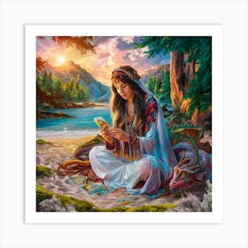 Tarot Card Reading 8 Art Print