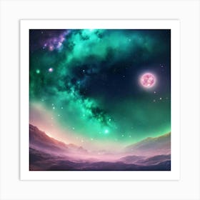 Galaxy Stars Cosmic Space Art Print