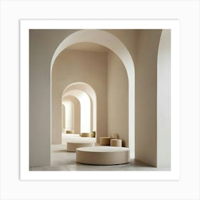 Arched Hallway 1 Art Print