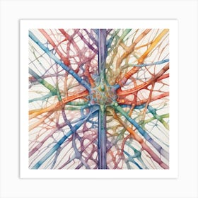 Neuron Painting 2 Art Print