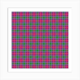 Plaid Fabric 204 Art Print