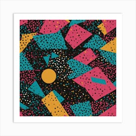 80'S Retro Pattern Art Print