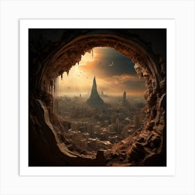 Futuristic City 10 Art Print