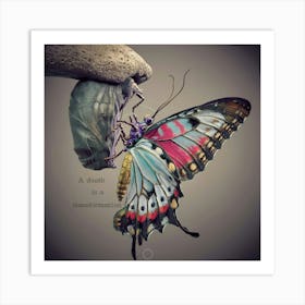 Butterfly - Screenshot Thumbnail Art Print