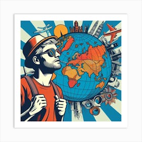 World Traveler Art Print