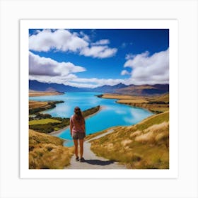 Lake Tekapo beautiful Landscape 1 Art Print