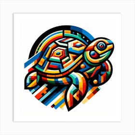 Geometric Art Turtle 1 Art Print