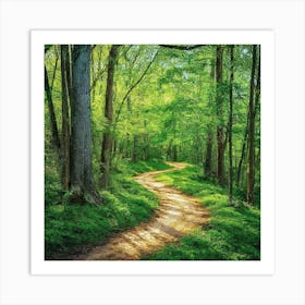 Path Through The Woods Art Print