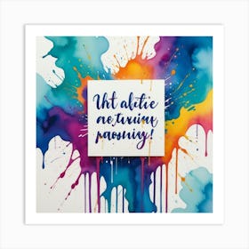 Watercolor Painting 3 Art Print