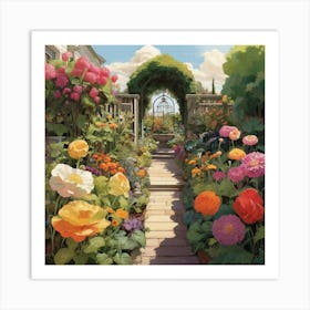 Garden Path 18 Art Print