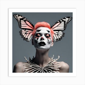 Clown Butterfly Couture 4 Art Print