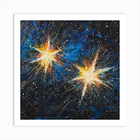 Two Stars In The Sky Art Print