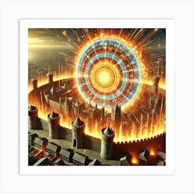 Celestial Firewall Fortifications Art Print