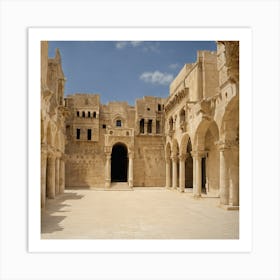 Courtyard Of A Mosque Art Print