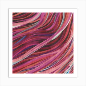 Abstract Wavy Lines Art Print