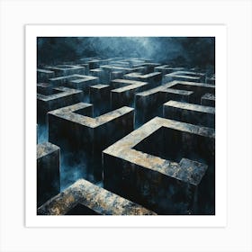 Maze Dark Art Print