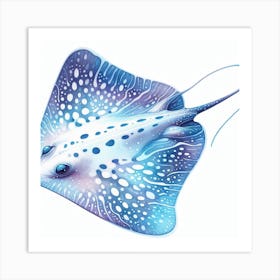 Electric Stingray 2 Art Print