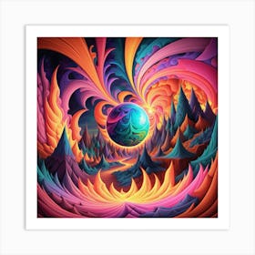 Psychedelic Art 4 Art Print