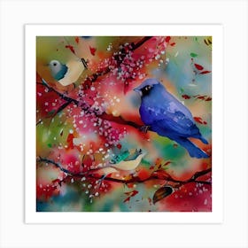 Painted Birds Art Print