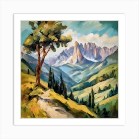 Dolomite Landscape Art Print