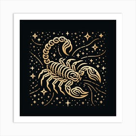 A Zodiac symbol, Scorpion 1 Art Print