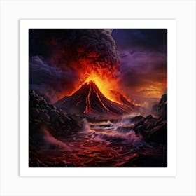 Lava Eruption 2 Art Print