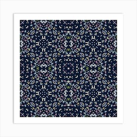 Seamless plaid pattern 1 Art Print