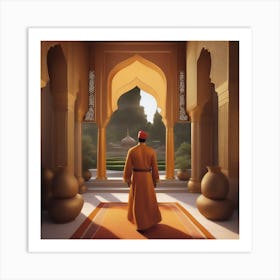 Man In A Robe Art Print