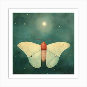 Moth In The Night Sky Art Print