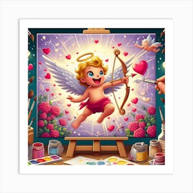 Cupid Painting Art Print