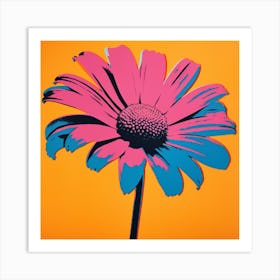 Daisy 3 Pop Art Illustration Square Art Print