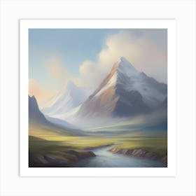 Landscape Painting 6 Art Print