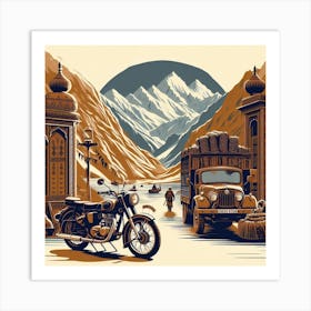 Zanskar, Himalayas. Vintage  Art Print