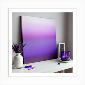 Violeta Degrade Art Print