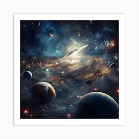 Space Galaxy Art Print