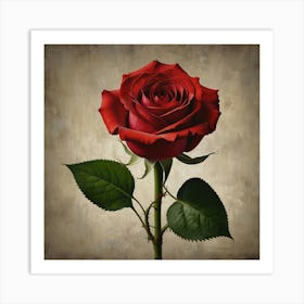 Red Rose 8 Art Print